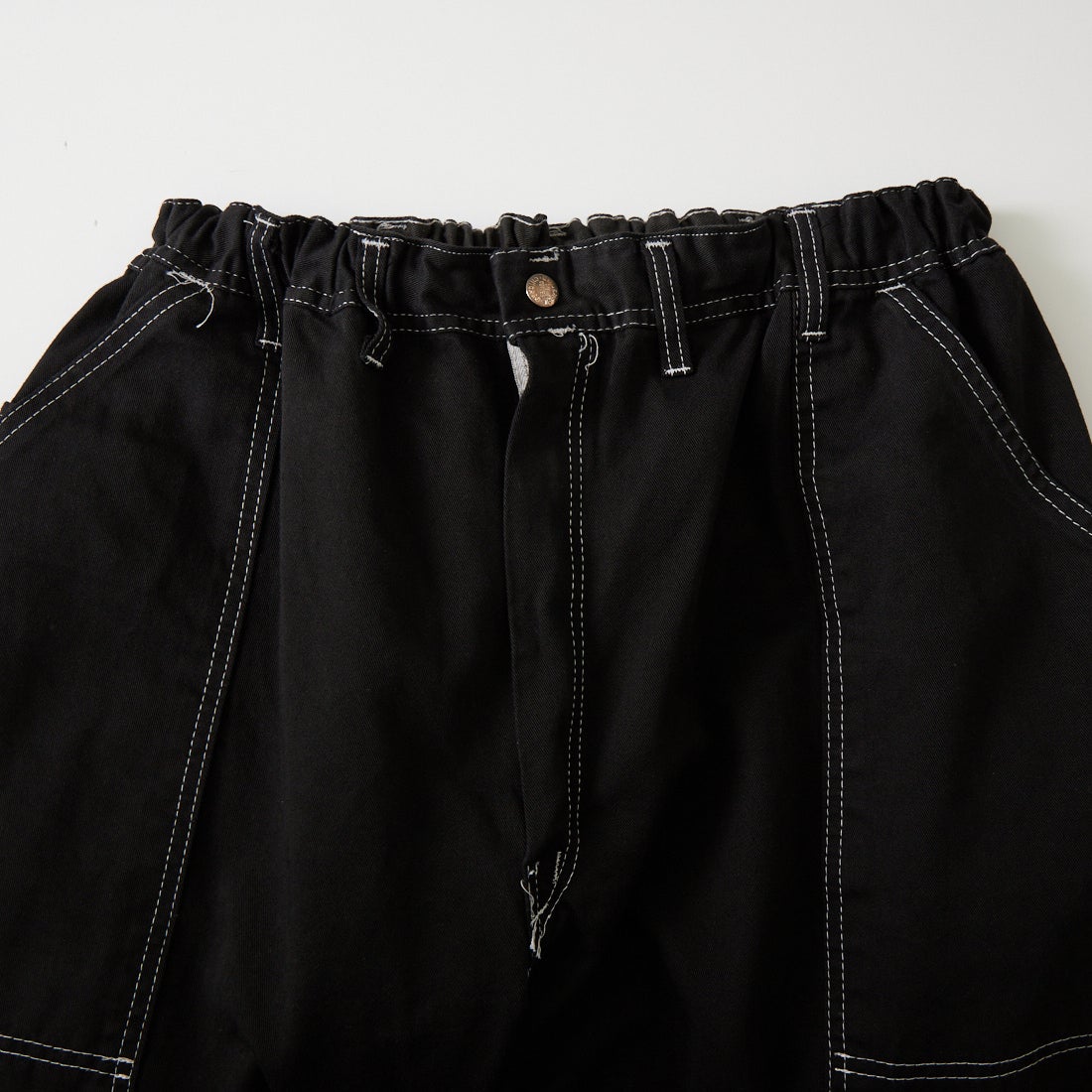 ODDMENT [オッドメント] ビッグペインターダブルニーパンツ [BIG-PAINTER-DOUBLE] DYED BLACK