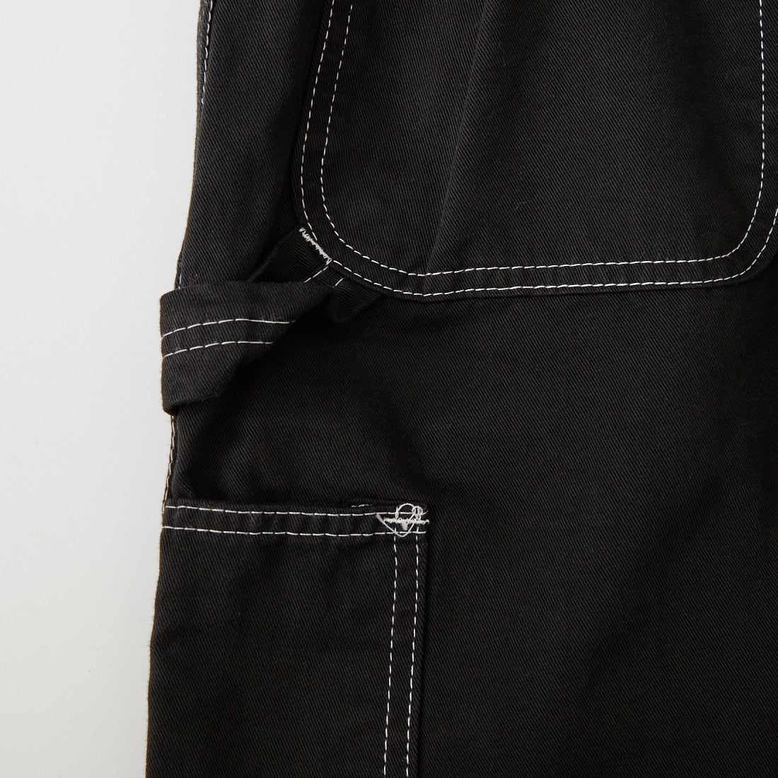 ODDMENT [オッドメント] ビッグペインターダブルニーパンツ [BIG-PAINTER-DOUBLE] DYED BLACK