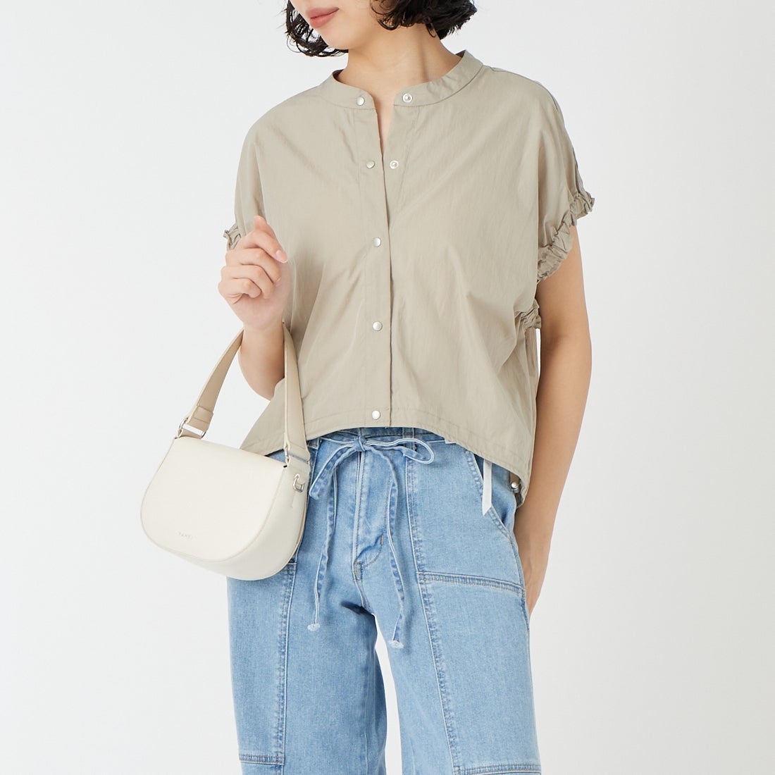 001 ｸﾞﾚｰ&&モデル身長：162cm 着用サイズ：F&&