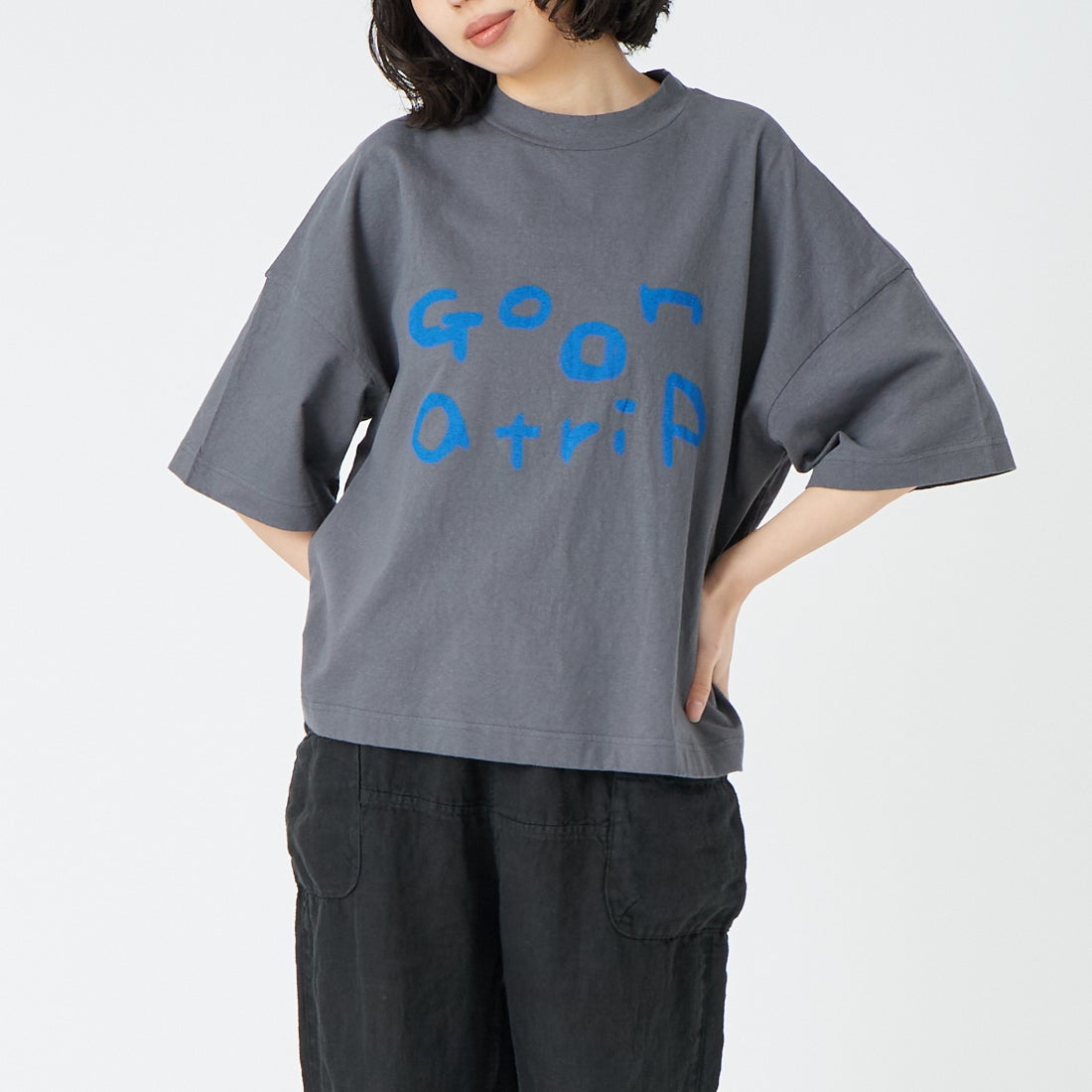 tumugu: [ツムグ] ラフィ天竺 プリントT [TC26103]