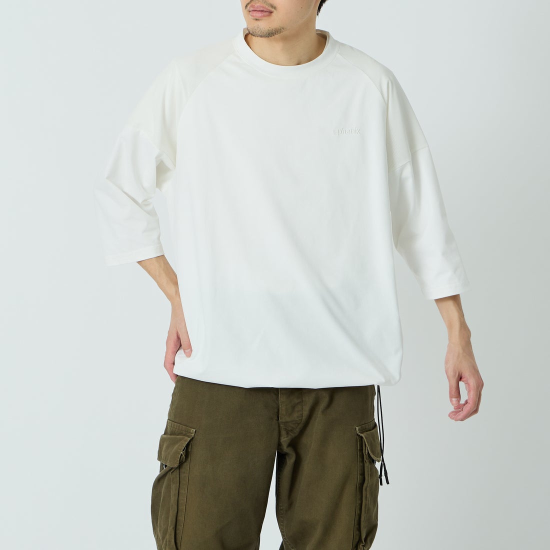 WHITE&&モデル身長：168cm 着用サイズ：L&&