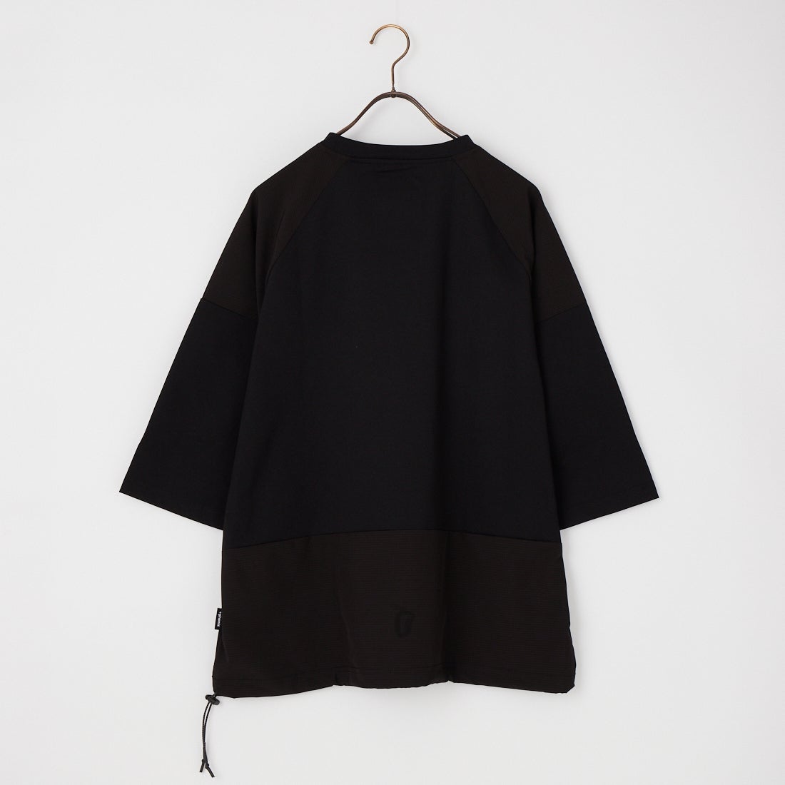 +phenix [プラスフェニックス] 別注 エアメッシュコンビ 7分袖Tシャツ [POT-26015IN-JF] BLACK