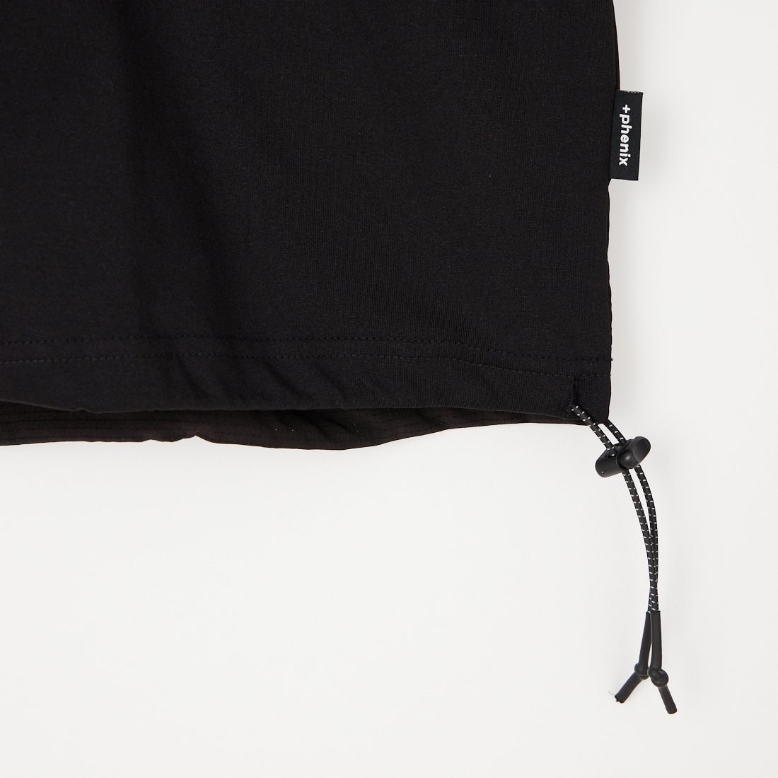 +phenix [プラスフェニックス] 別注 エアメッシュコンビ 7分袖Tシャツ [POT-26015IN-JF] BLACK