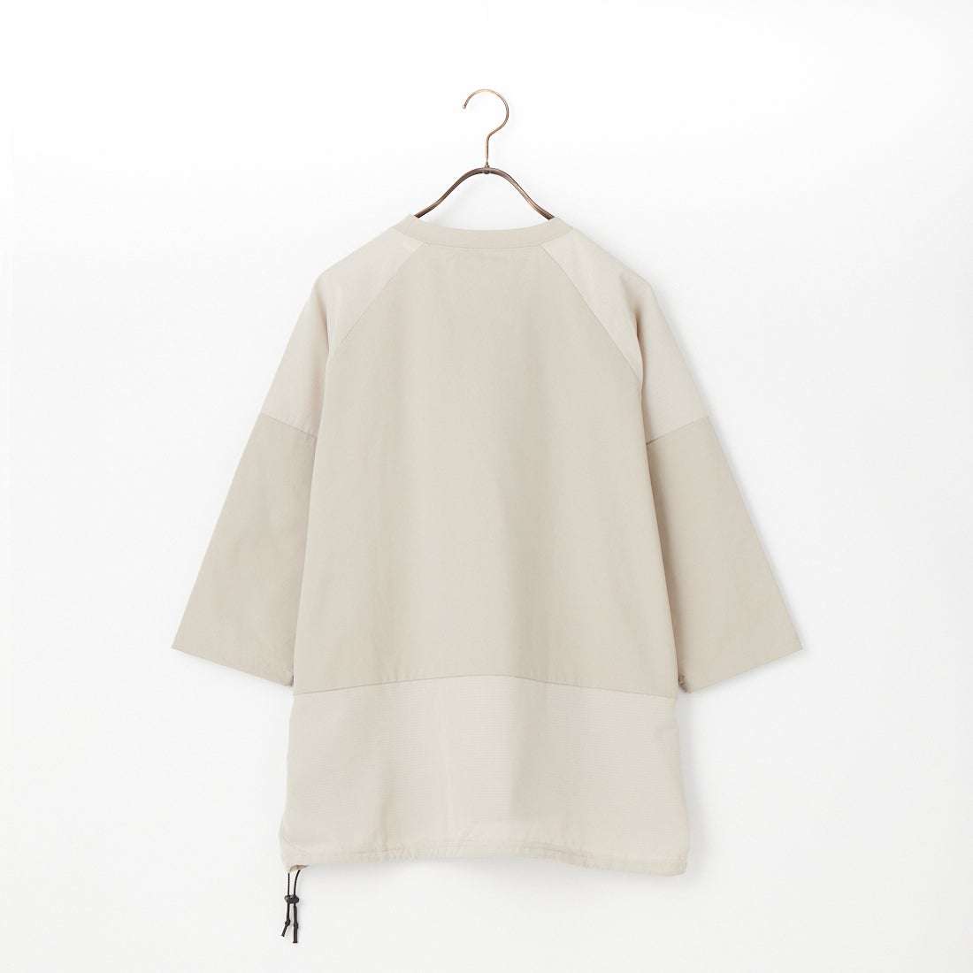 +phenix [プラスフェニックス] 別注 エアメッシュコンビ 7分袖Tシャツ [POT-26015IN-JF] GREIGE