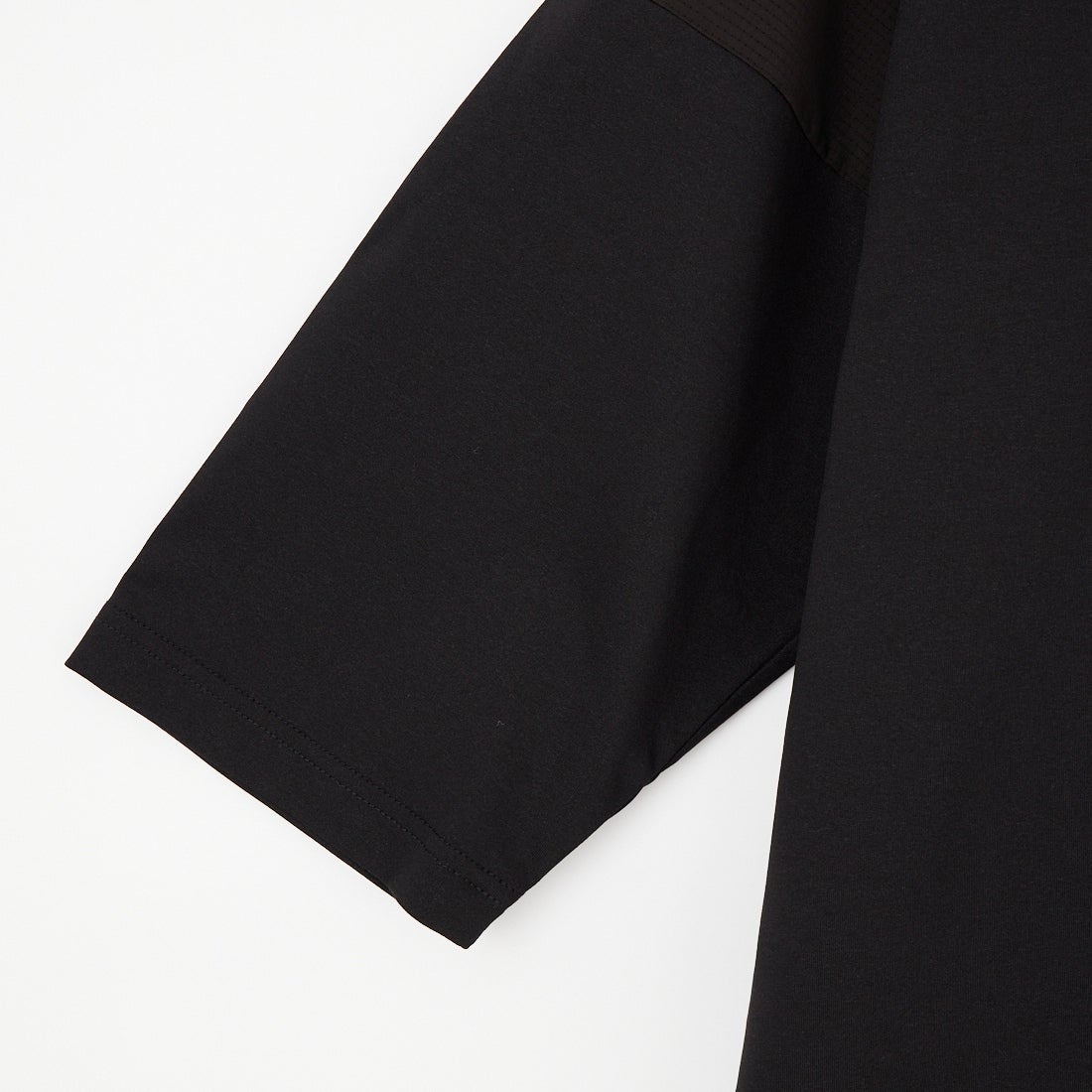 +phenix [プラスフェニックス] 別注 エアメッシュコンビ 7分袖Tシャツ [POT-26015IN-JF] BLACK