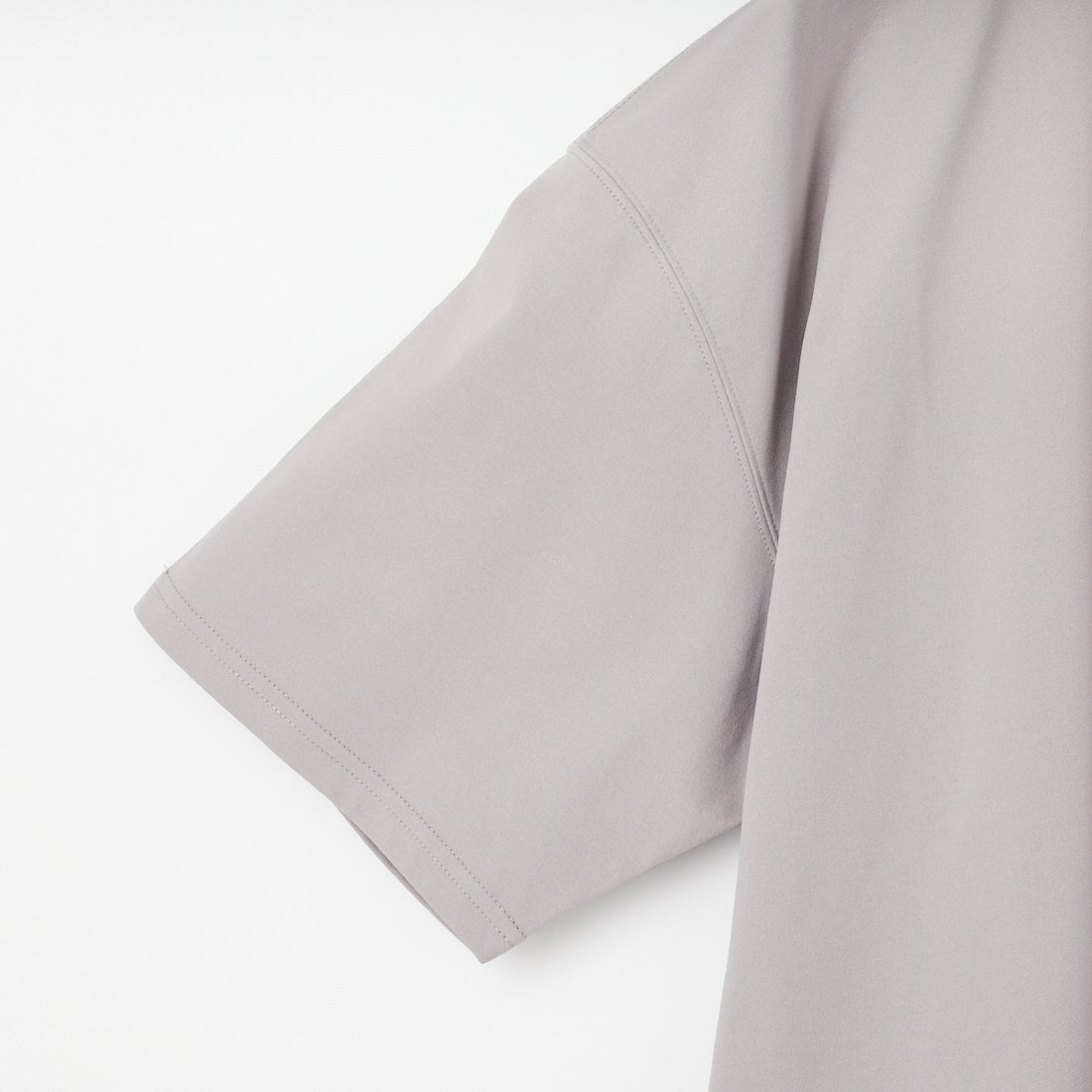 +phenix [プラスフェニックス] 別注 ワンポイント刺繍ロゴ ドローコードTシャツ [POT-26013IN-JF] GREY