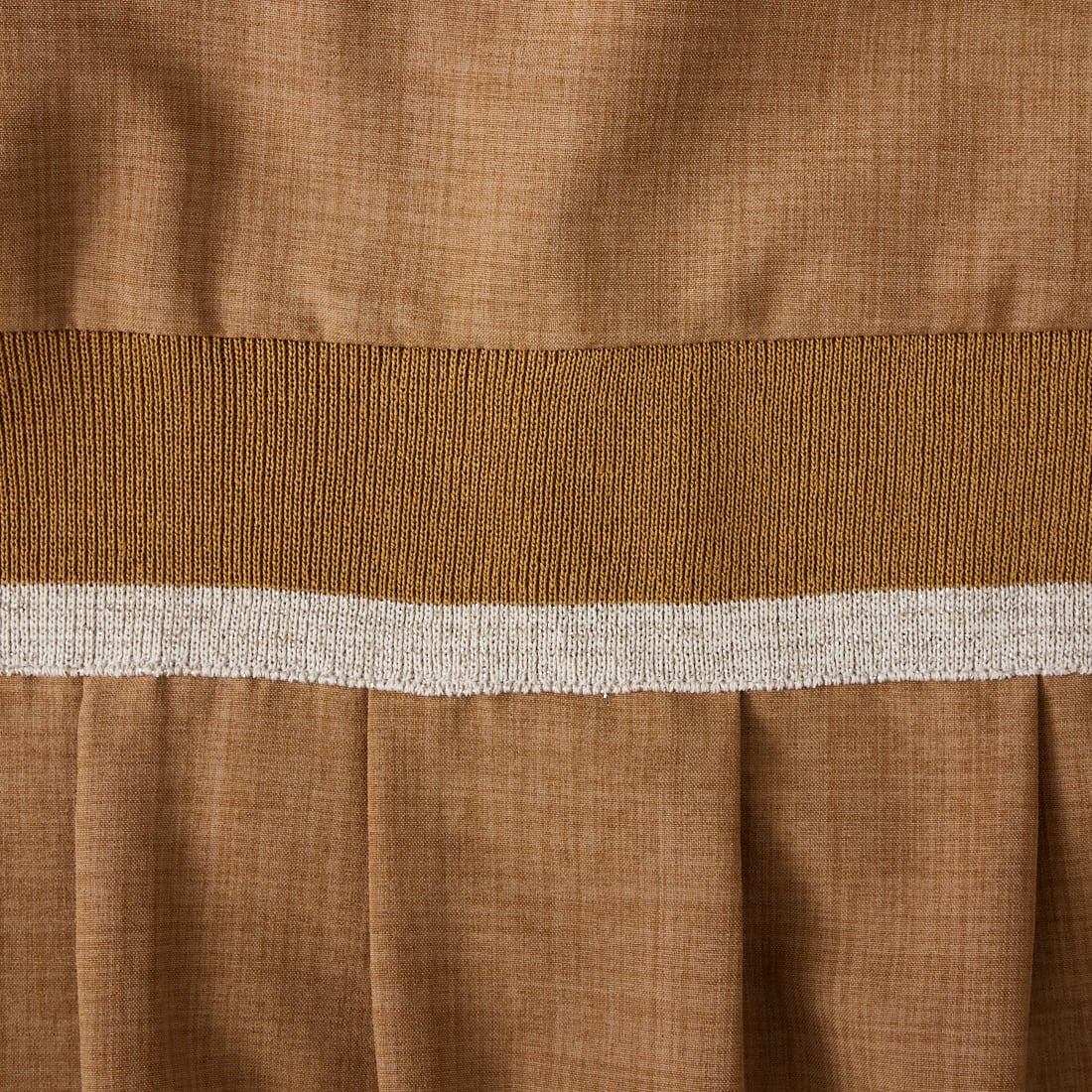 Jf Ready Made [ジェイエフレディメイド] 麻調バックヨークテープ切替ブラウス [4126126] ｷｬﾒﾙ