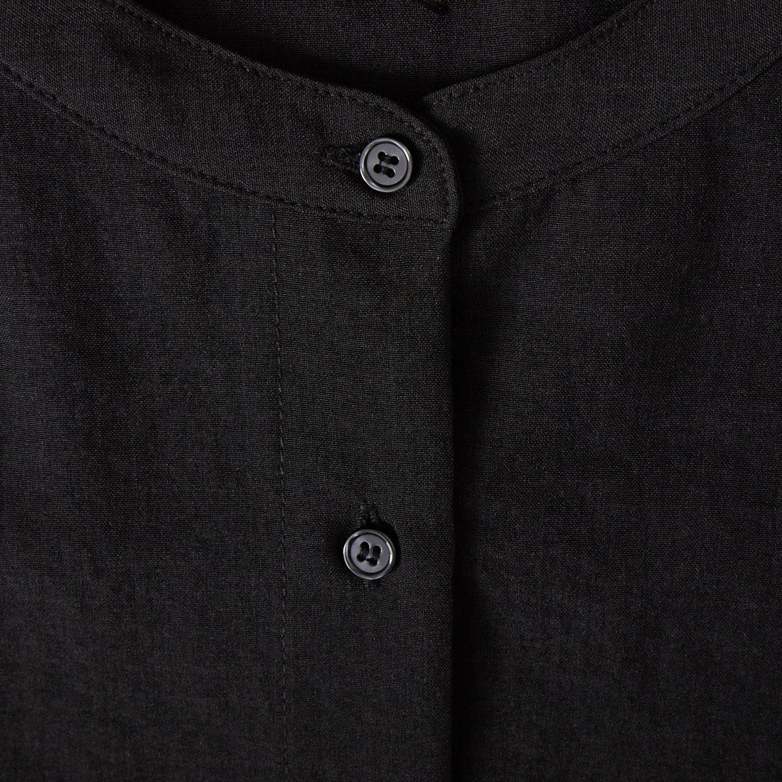 Jf Ready Made [ジェイエフレディメイド] 麻調バックヨークテープ切替ブラウス [4126126] ﾌﾞﾗｯｸ