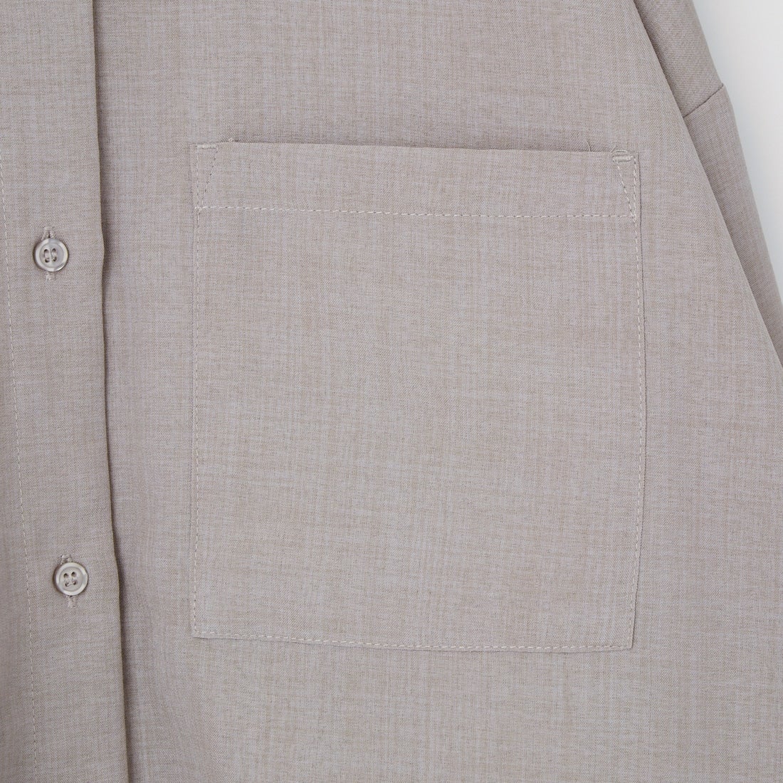 Jf Ready Made [ジェイエフレディメイド] 麻調バックヨークテープ切替ブラウス [4126126] ｸﾞﾚｰ