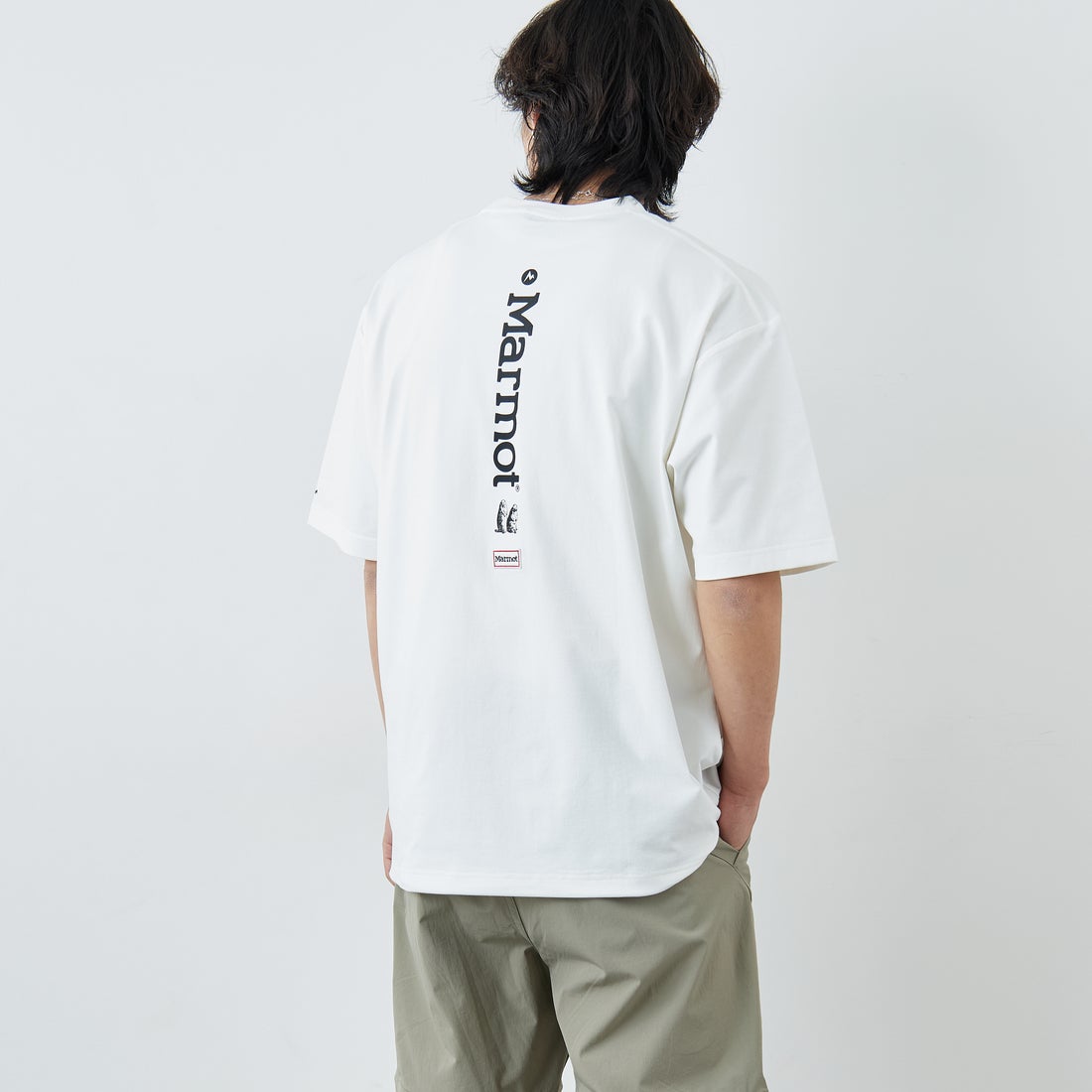 WHITE&&モデル身長：179cm 着用サイズ：L&&