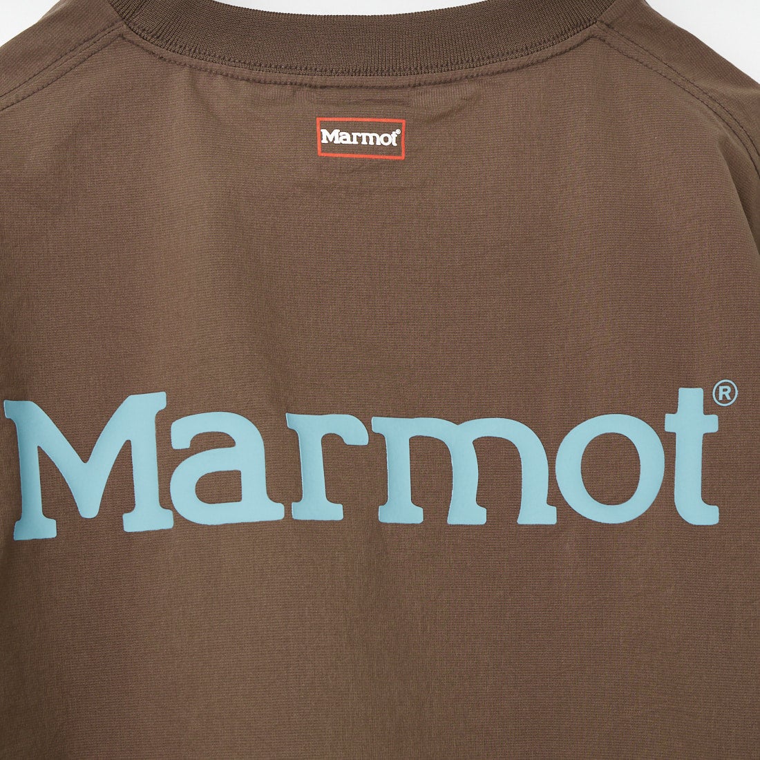 Marmot [マーモット] 別注 Dot Air バックプリント ショートスリーブTシャツ [MTSS26MTP333IN-JF] BROWN