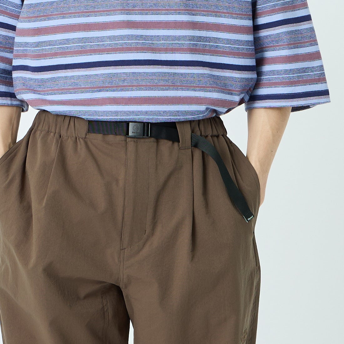 MarmaMarmot [マーモット] 別注 Dot Air ワンポイント刺繍ロゴ タックパンツ [MTSS26MPT334IN-JF] BROWN &&モデル身長：168cm 着用サイズ：L&&ot [マーモット] 別注 Dot Air ワンポイント刺繍ロゴ タックパンツ [MTSS26MPT334IN-JF] CHARCOAL &&モデル身長：168cm 着用サイズ：L&&