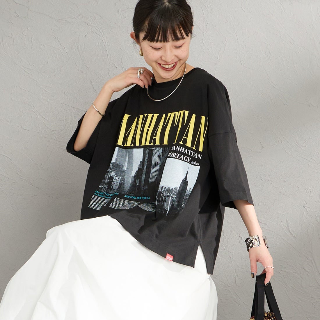 BLACK&&モデル身長：150cm 着用サイズ：F&&