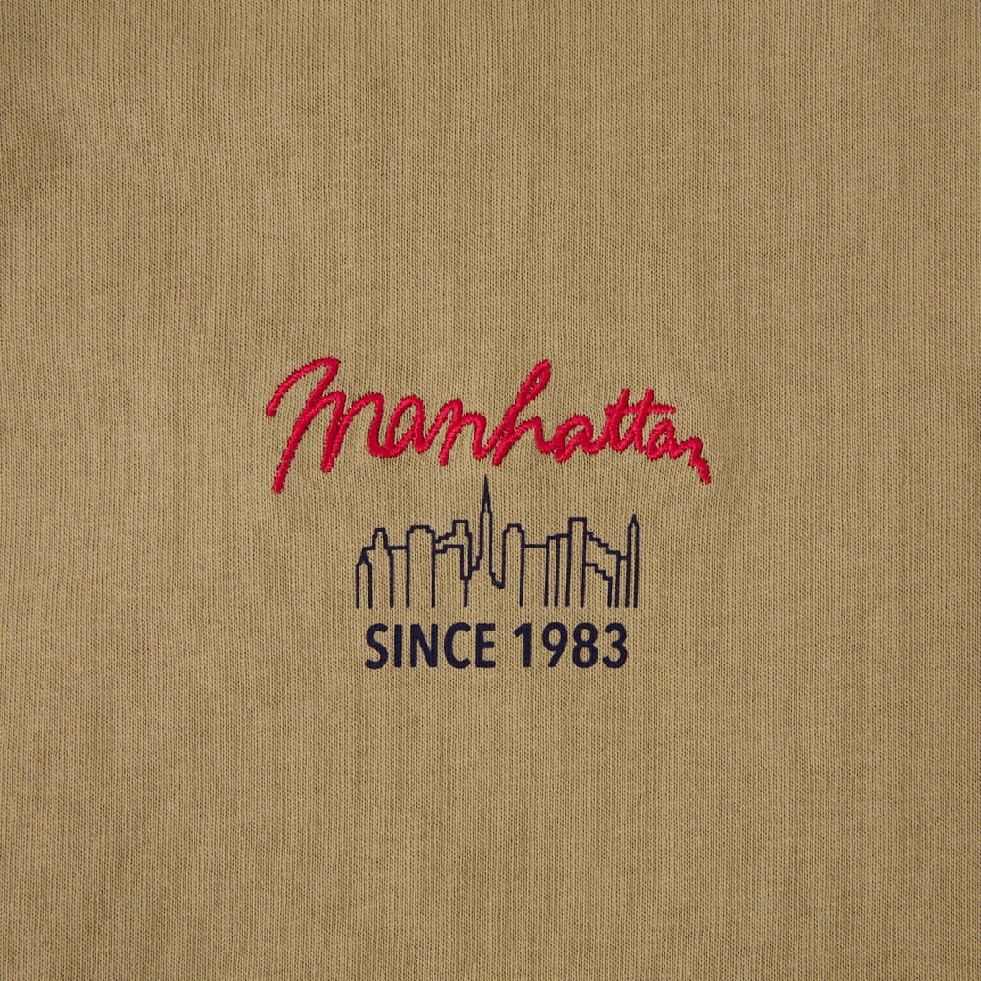 MANHATTAN PORTAGE [マンハッタンポーテージ] 別注 ショート丈 バックプリントTシャツ [26SSMP-INL018-JF] BEIGE