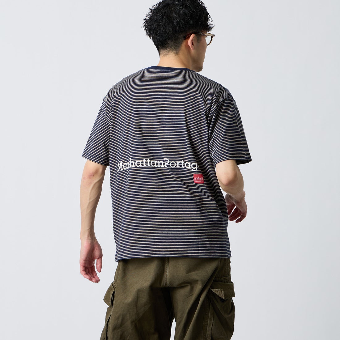 NVY BORDER&&モデル身長：168cm 着用サイズ：M&&