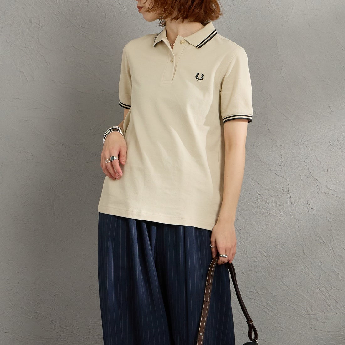 FRED PERRY [フレッドペリー] ツインティップ フレッドペリーシャツ [G3600] 07C OATMEA