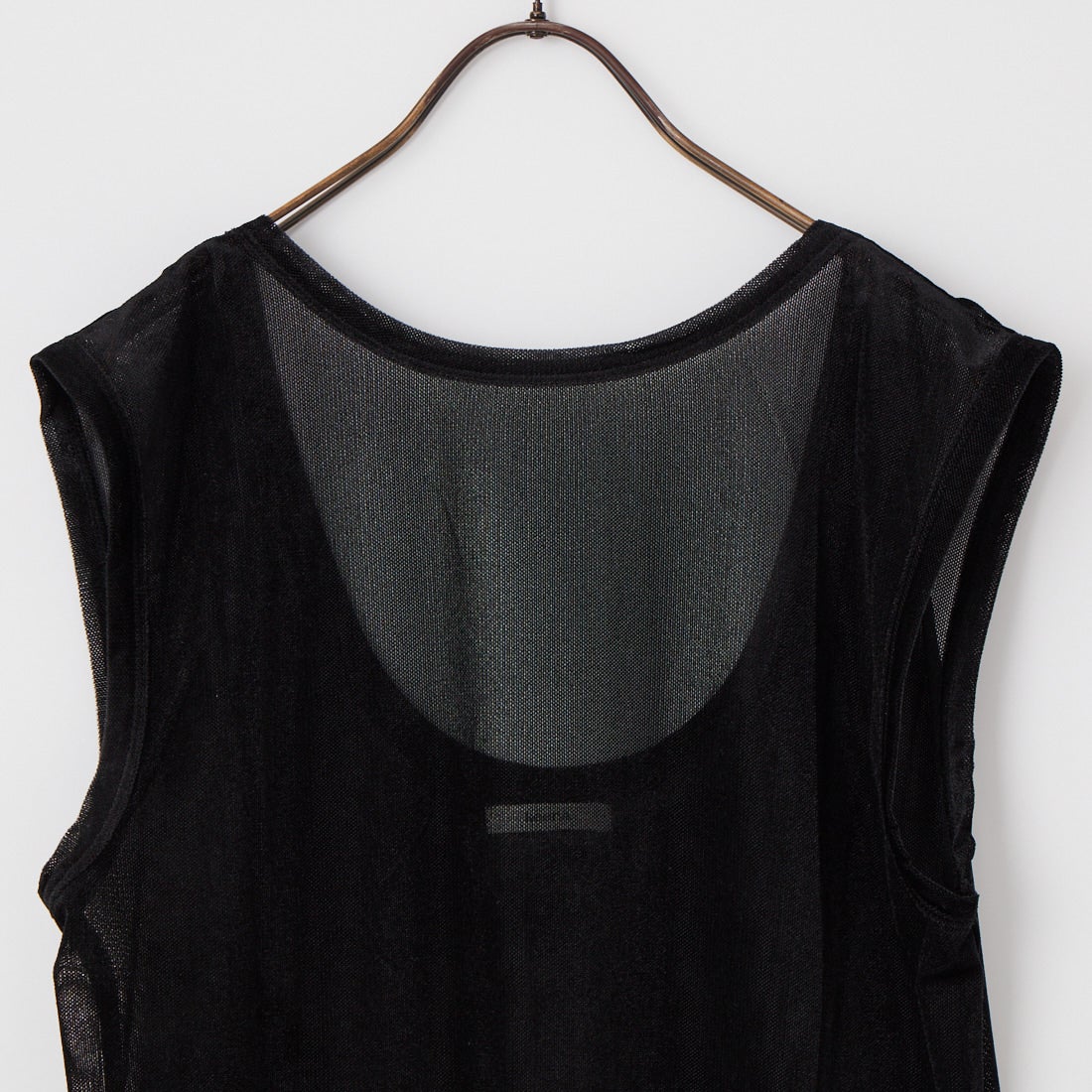 keena [キーナ] メッシュベルベット バックレストップス [SJ-26020KN] BLACK