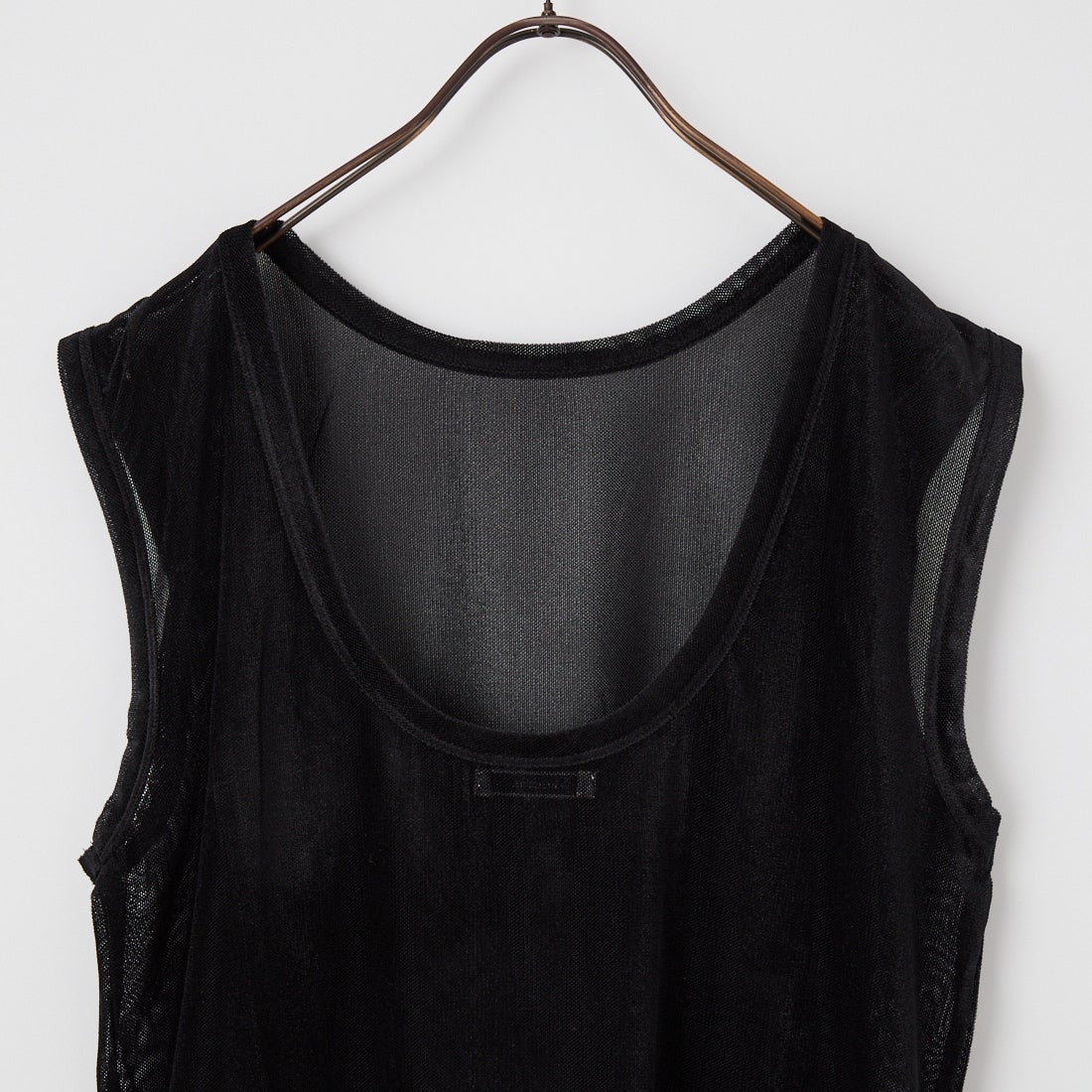keena [キーナ] メッシュベルベット バックレストップス [SJ-26020KN] BLACK