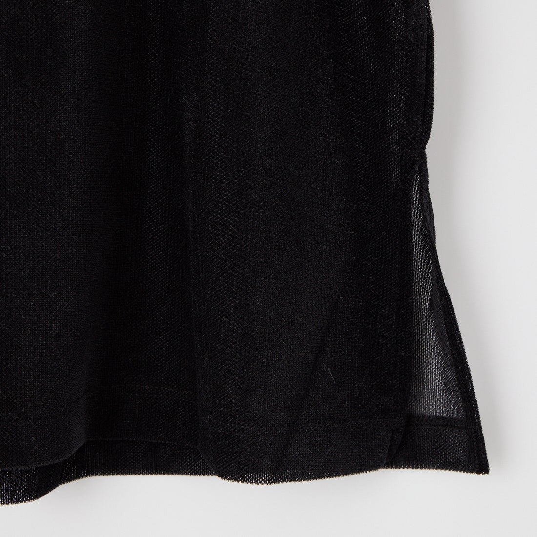 keena [キーナ] メッシュベルベット バックレストップス [SJ-26020KN] BLACK