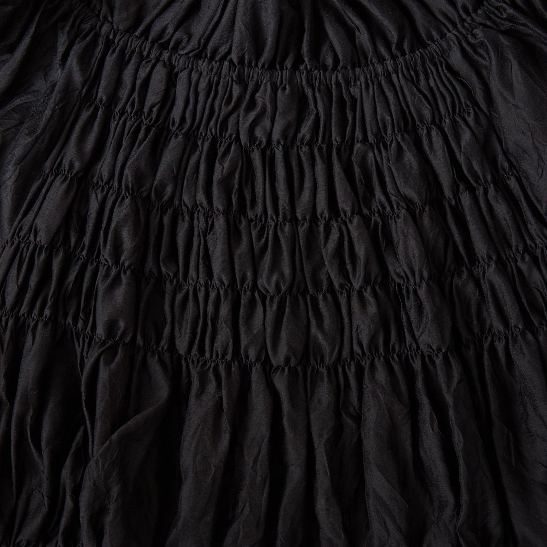 WILLFULLY [ウィルフリー] ボリュームスリーブ シャーリングティアードブラウス [2611-TO-13] BLACK