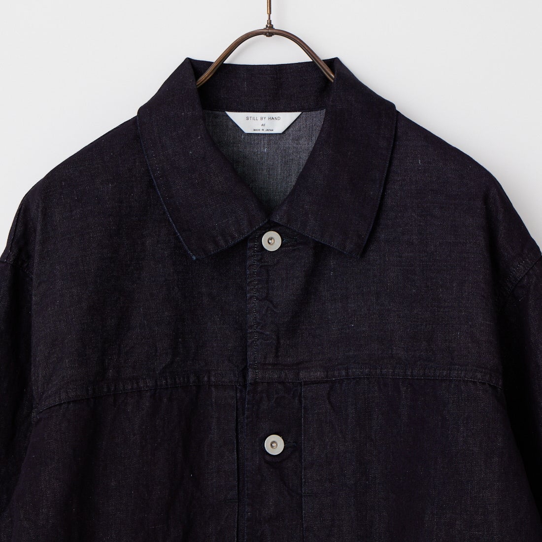 STILL BY HAND [スティルバイハンド] ヘンプミックスデニムブルゾン [DN01261] DARK NAVY