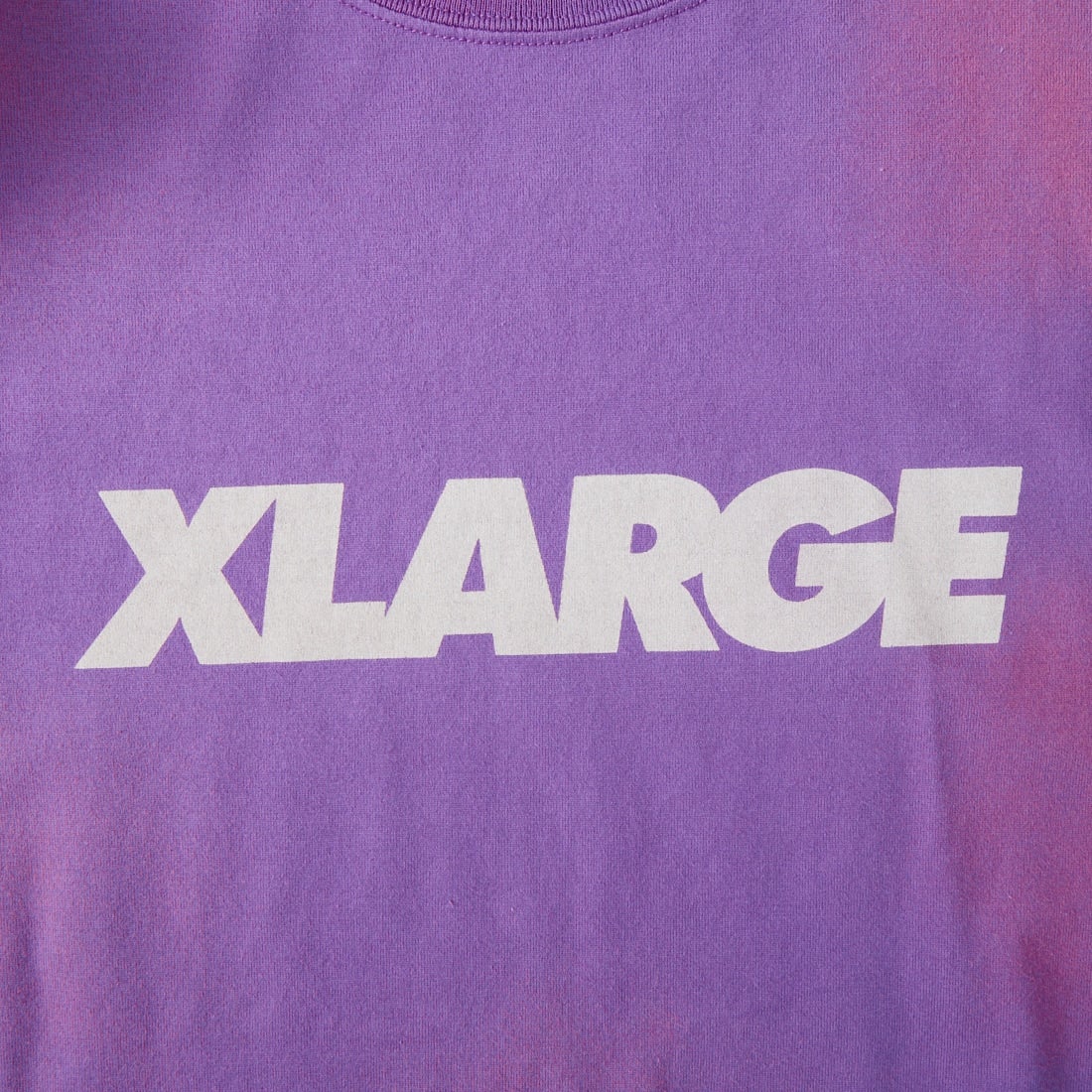 XLARGE [エクストララージ] ディスチャージプリント スタンダードロゴTシャツ [101261011009] PURPLE