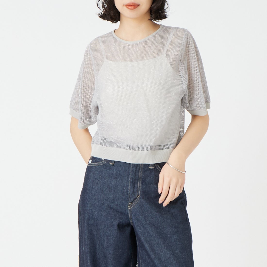 ｸﾞﾚｰ&&モデル身長：162cm 着用サイズ：F&&