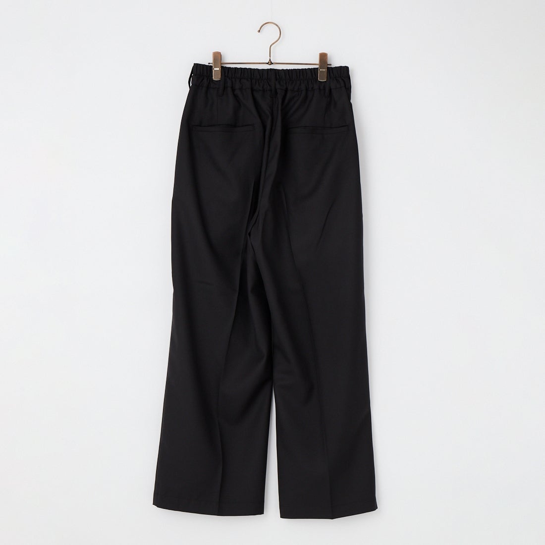 amne [アンヌ] ギャバジンホエールスラックス [AMN-PT-046] BLACK