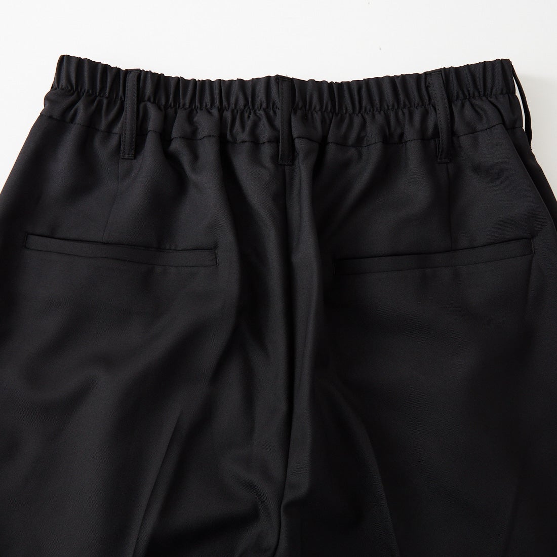 amne [アンヌ] ギャバジンホエールスラックス [AMN-PT-046] BLACK