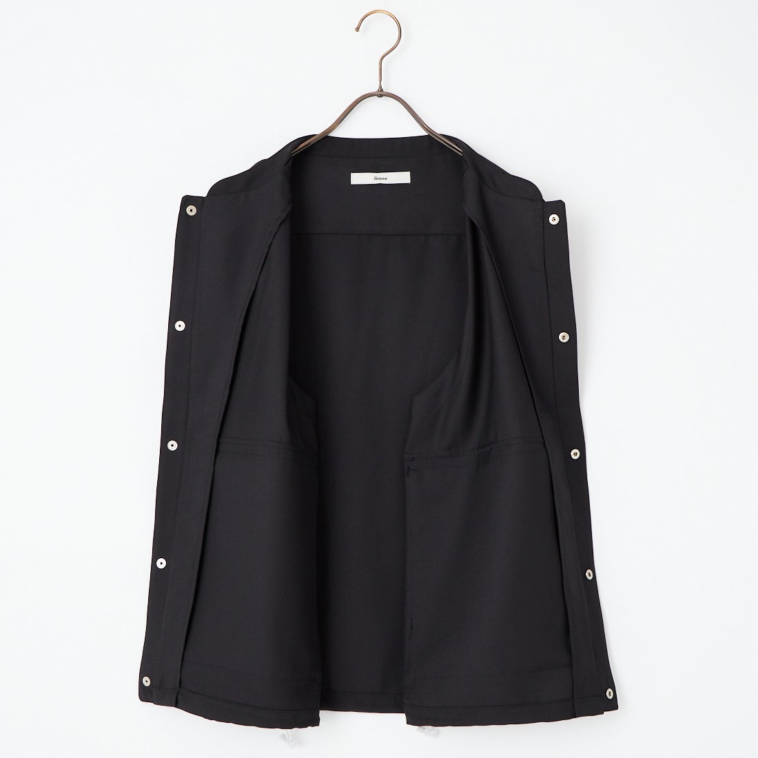 amne [アンヌ] ギャバジンユースフルベスト [AMN-VT-002] BLACK