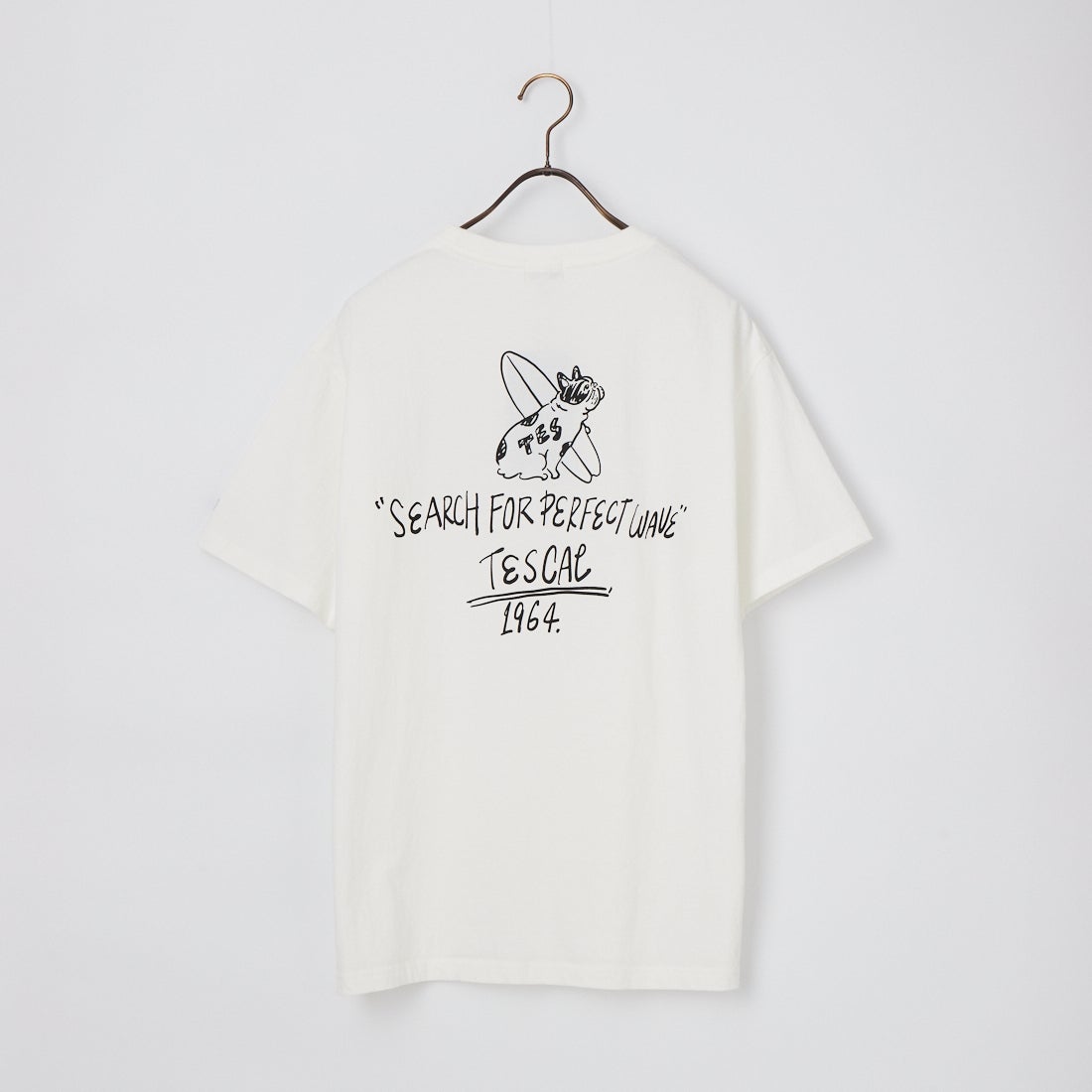 The Endless Summer [エンドレスサマー] 別注 手書き風ロゴ BUHIバックプリントTシャツ [FH-26574500-JF] WHITE