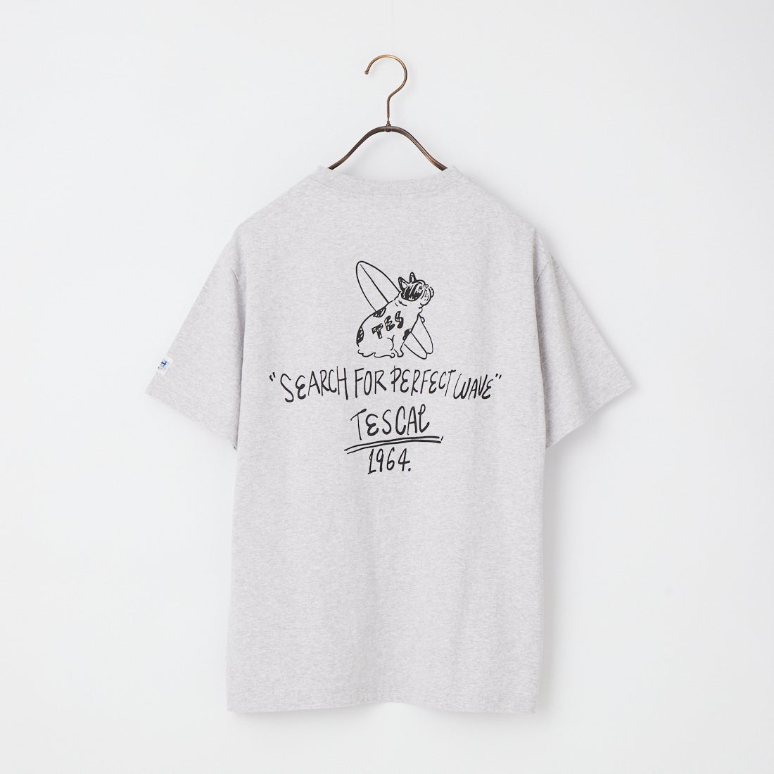 The Endless Summer [エンドレスサマー] 別注 手書き風ロゴ BUHIバックプリントTシャツ [FH-26574500-JF] MIX GRAY