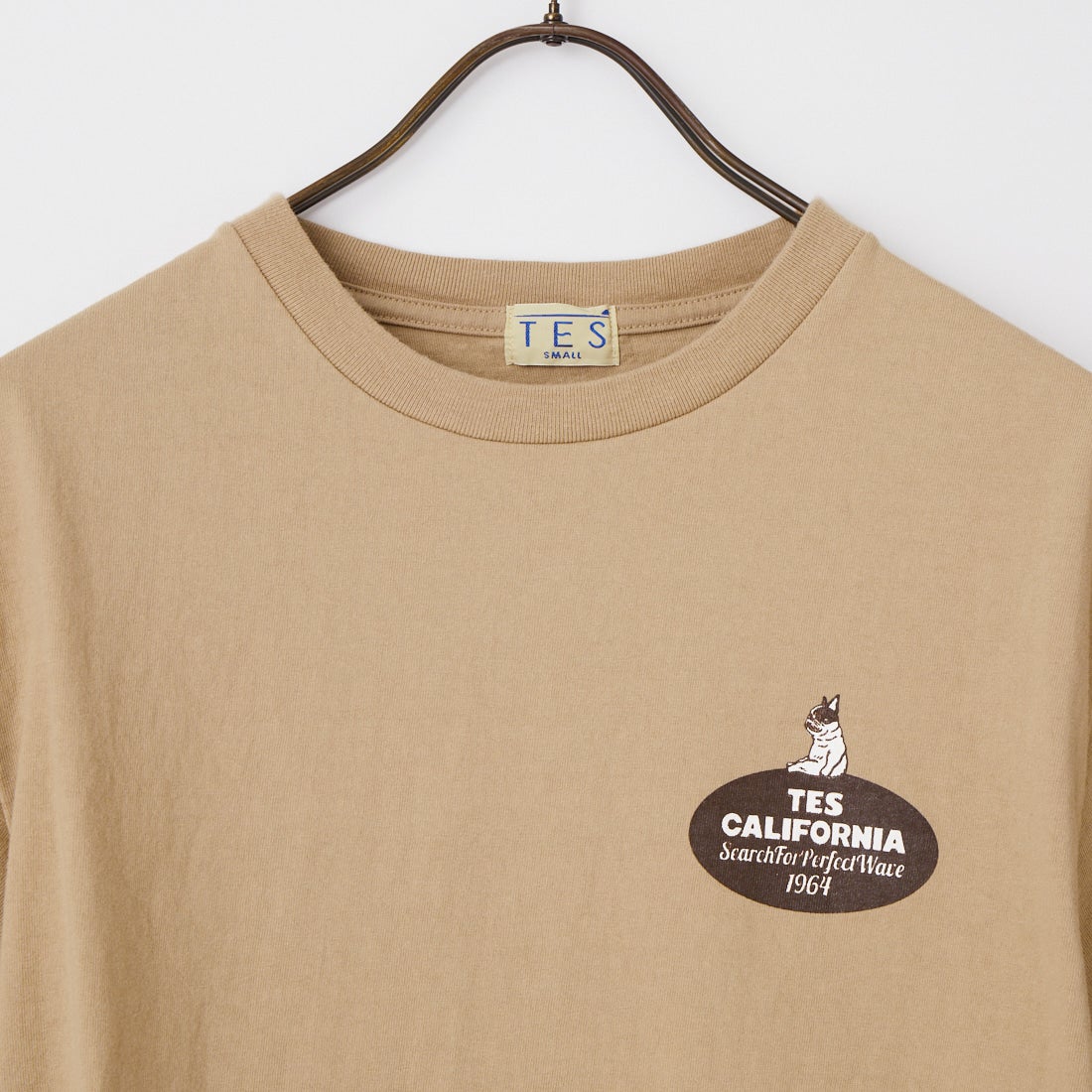 The Endless Summer [エンドレスサマー] 別注 オーバルロゴ バックプリントTシャツ [FH-26574504-JF] BEIGE