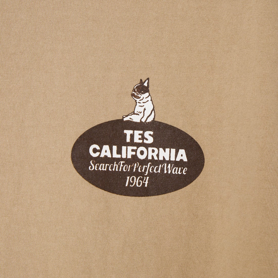 The Endless Summer [エンドレスサマー] 別注 オーバルロゴ バックプリントTシャツ [FH-26574504-JF] BEIGE