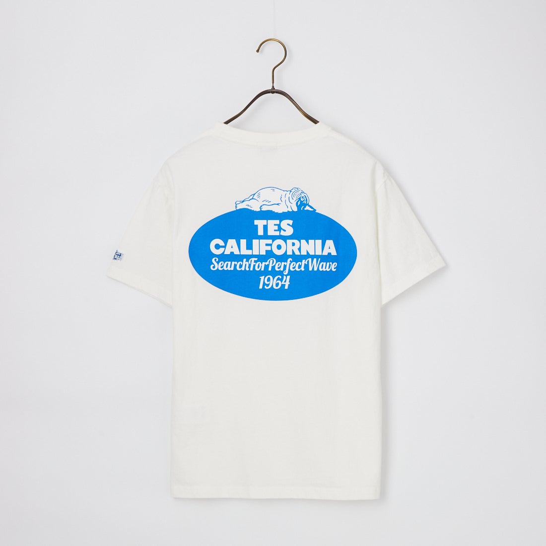 The Endless Summer [エンドレスサマー] 別注 オーバルロゴ バックプリントTシャツ [FH-26574504-JF] WHITE