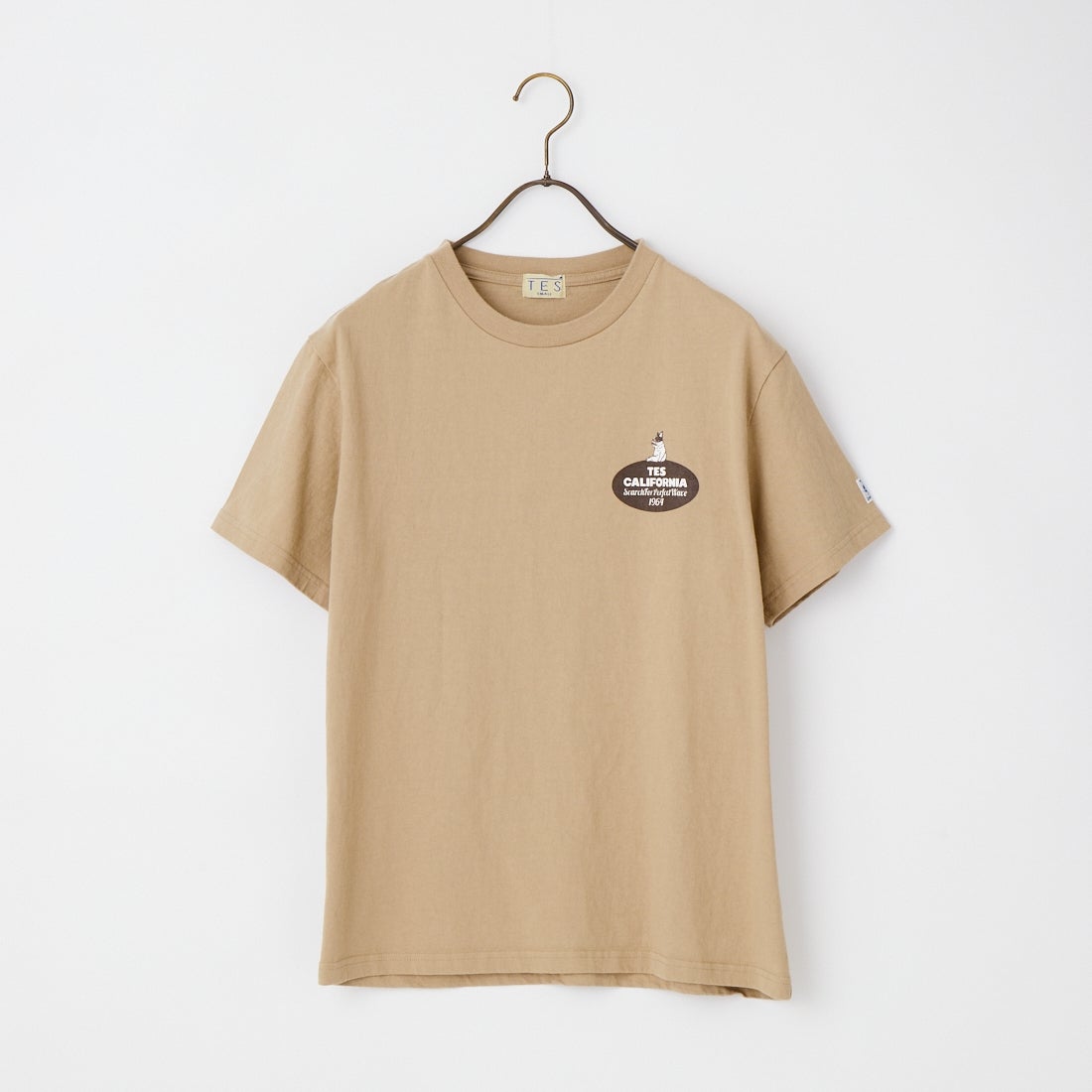 The Endless Summer [エンドレスサマー] 別注 オーバルロゴ バックプリントTシャツ [FH-26574504-JF] BEIGE