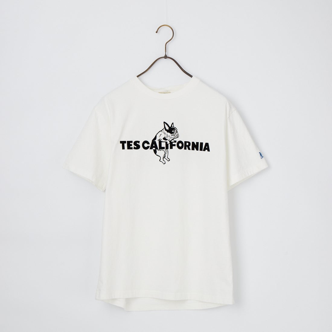 The Endless Summer [エンドレスサマー] 別注 TES CAL フロッキーロゴプリントTシャツ [FH-26574501-JF] WHITE