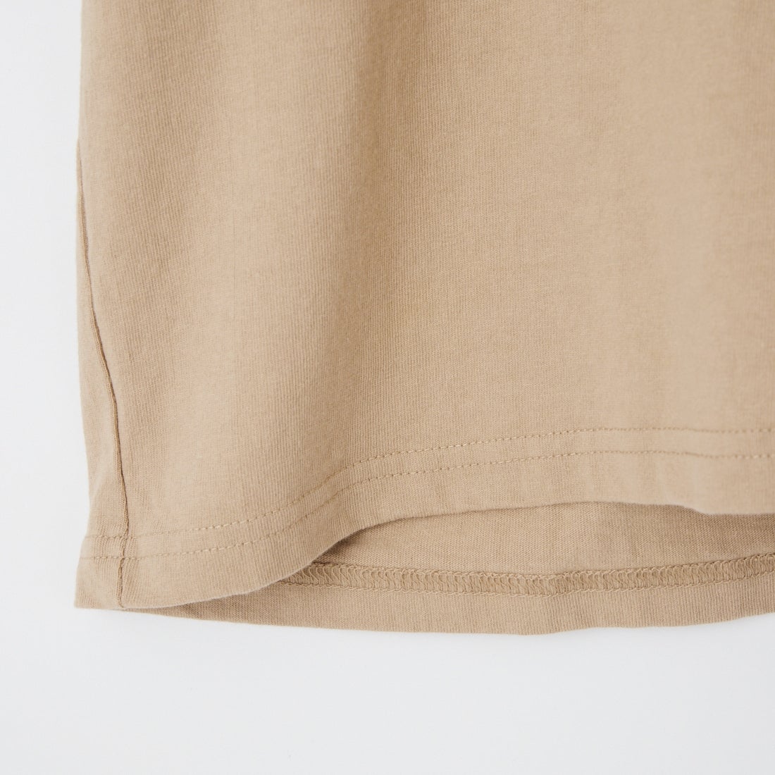 The Endless Summer [エンドレスサマー] 別注 TES CAL フロッキーロゴプリントTシャツ [FH-26574501-JF] BEIGE