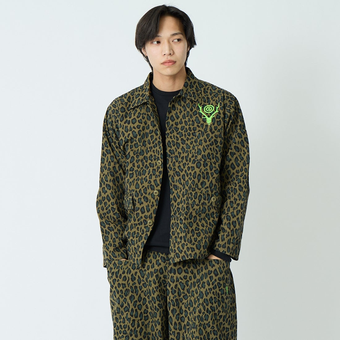 B OLIVE&&モデル身長：179cm 着用サイズ：M&&
