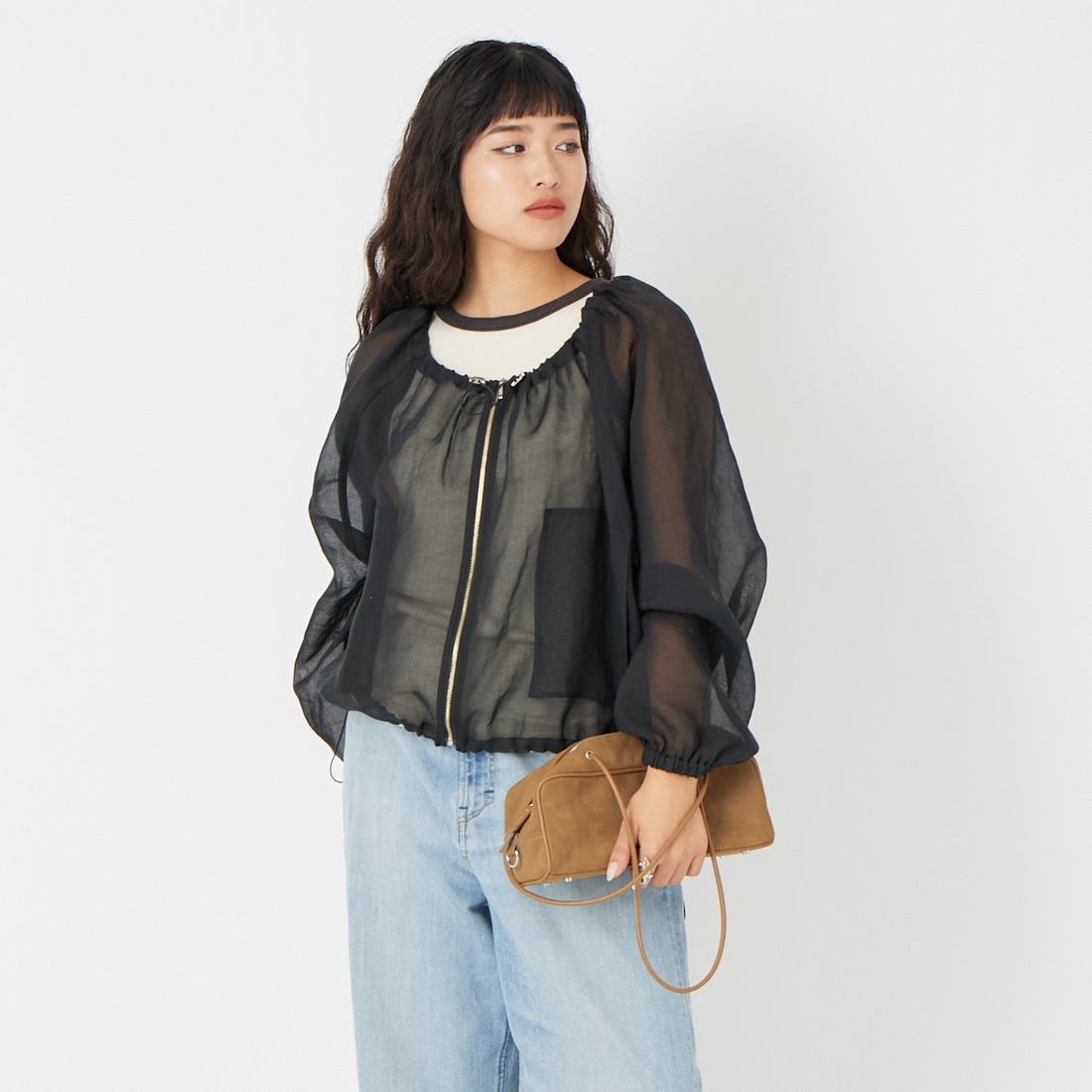 ﾌﾞﾗｯｸ&&モデル身長：162cm 着用サイズ：2&&