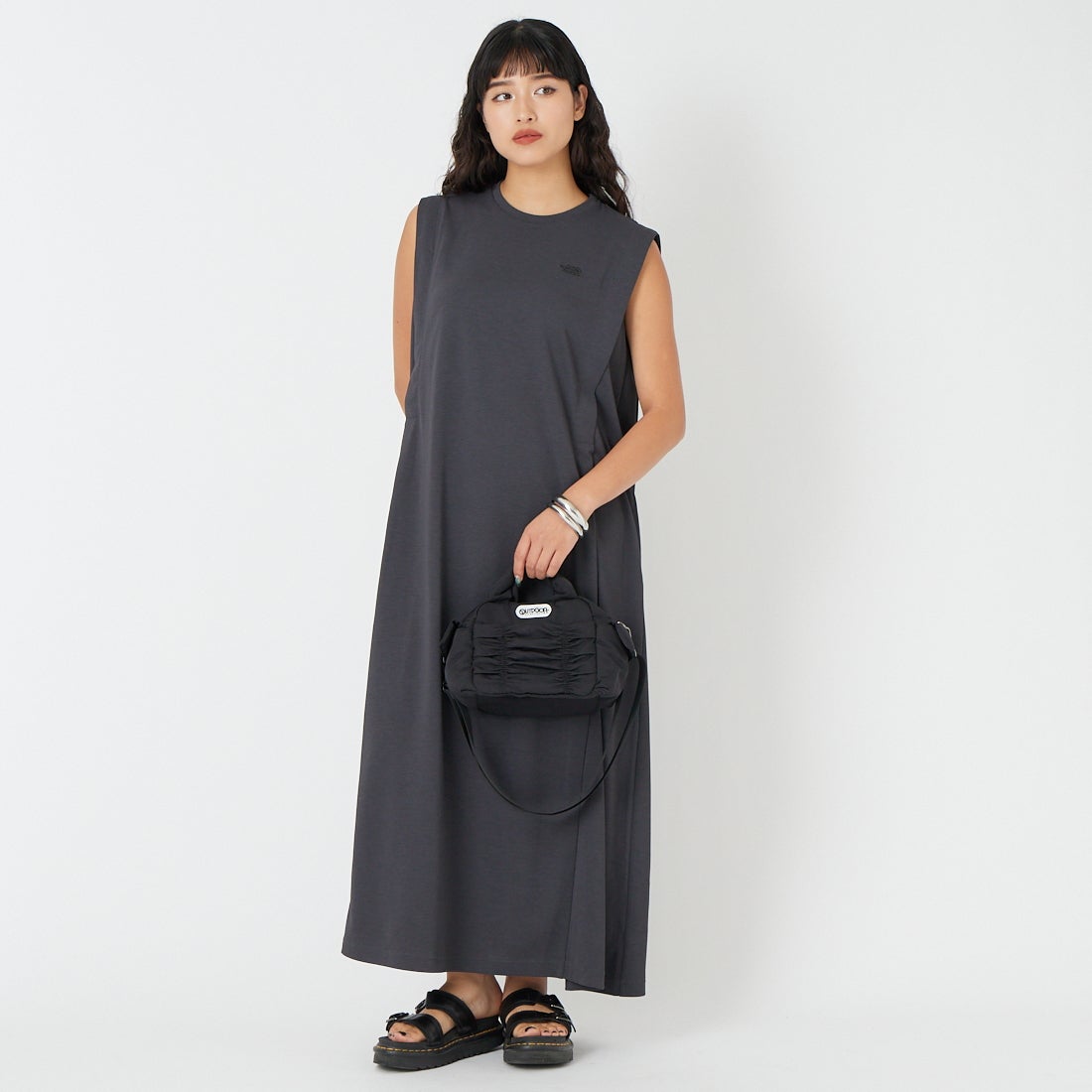 THE NORTH FACE [ザ ノースフェイス] マタニティヒートプロテクションワンピース [NTM12601] AG &&モデル身長：162cm 着用サイズ：L/XL&&