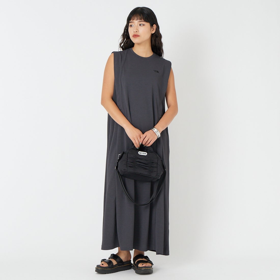 THE NORTH FACE [ザ ノースフェイス] マタニティヒートプロテクションワンピース [NTM12601] AG &&モデル身長：162cm 着用サイズ：L/XL&&