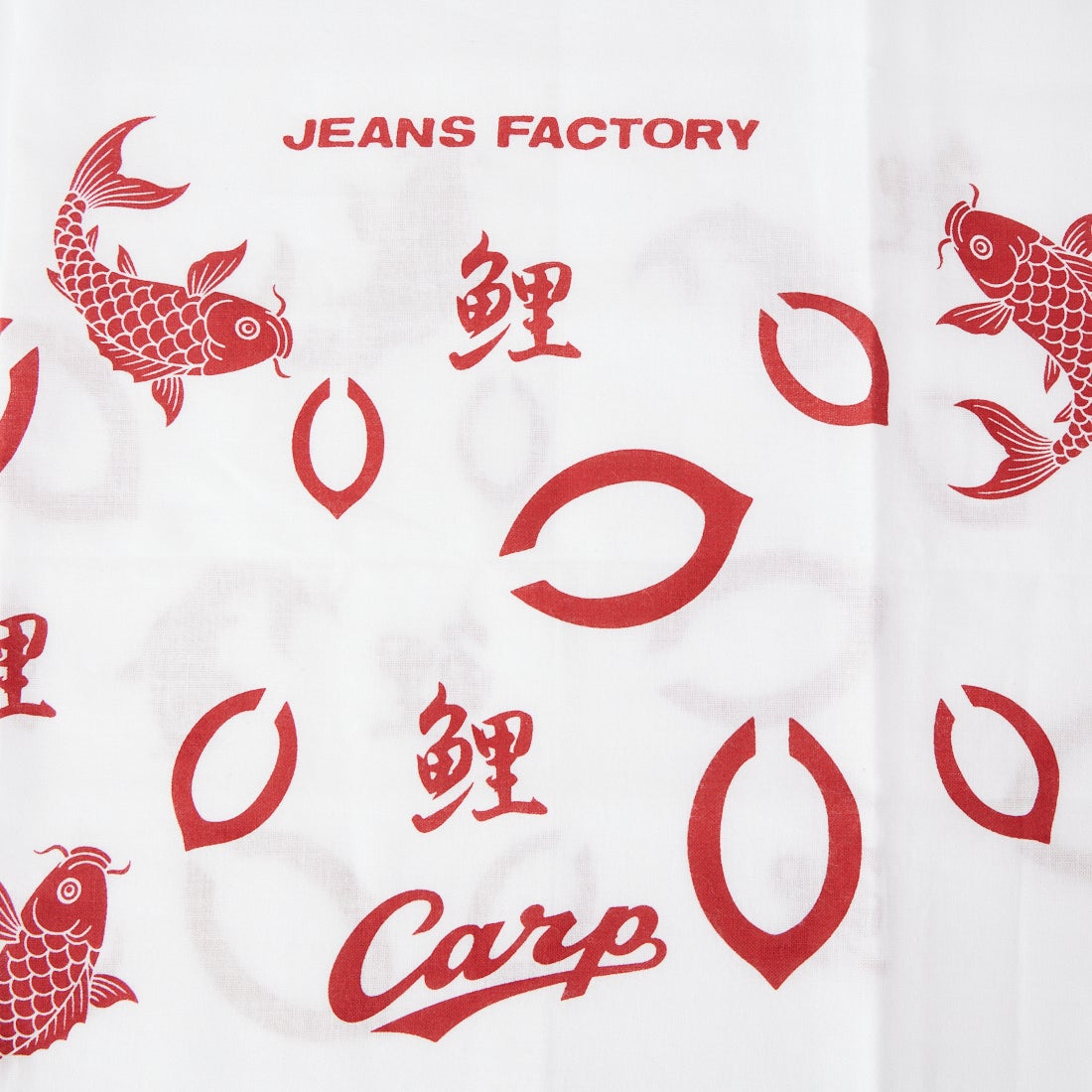 HIROSHIMA CARP × JEANSFACTORY [ヒロシマカープ × ジーンズファクトリー] 広島東洋カープ コラボ手ぬぐい [81793500] 60 ﾚｯﾄﾞ