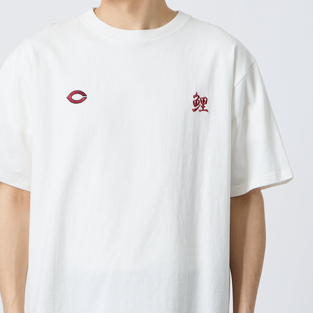 HIROSHIMA CARP × JEANSFACTORY [ヒロシマカープ × ジーンズファクトリー] 広島東洋カープ コラボ刺繍Tシャツ [6547001] 06 B WHT C