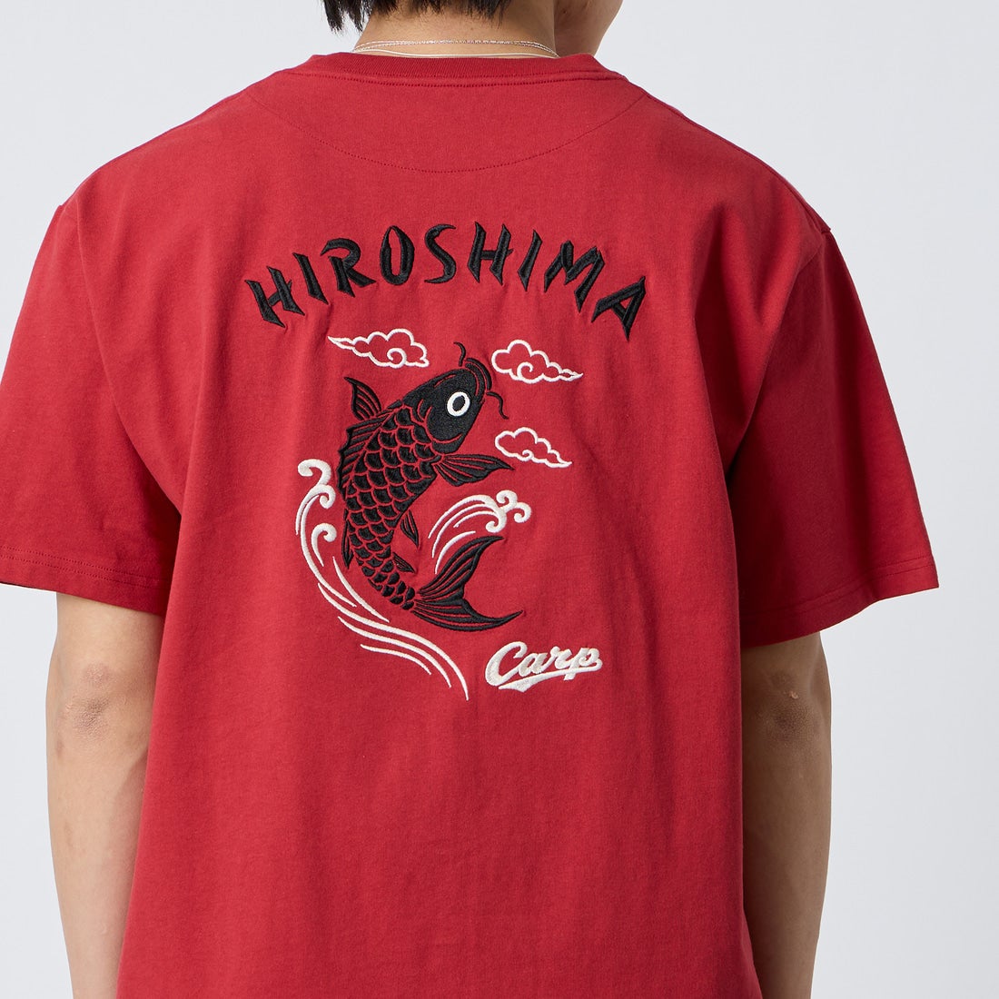 HIROSHIMA CARP × JEANSFACTORY [ヒロシマカープ × ジーンズファクトリー] 広島東洋カープ コラボ刺繍Tシャツ [6547001] 10 B RED C