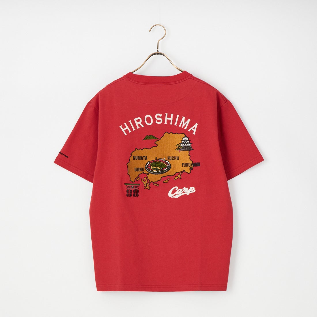 HIROSHIMA CARP × JEANSFACTORY [ヒロシマカープ × ジーンズファクトリー] 広島東洋カープ コラボ刺繍Tシャツ [6547001] 12 A RED M