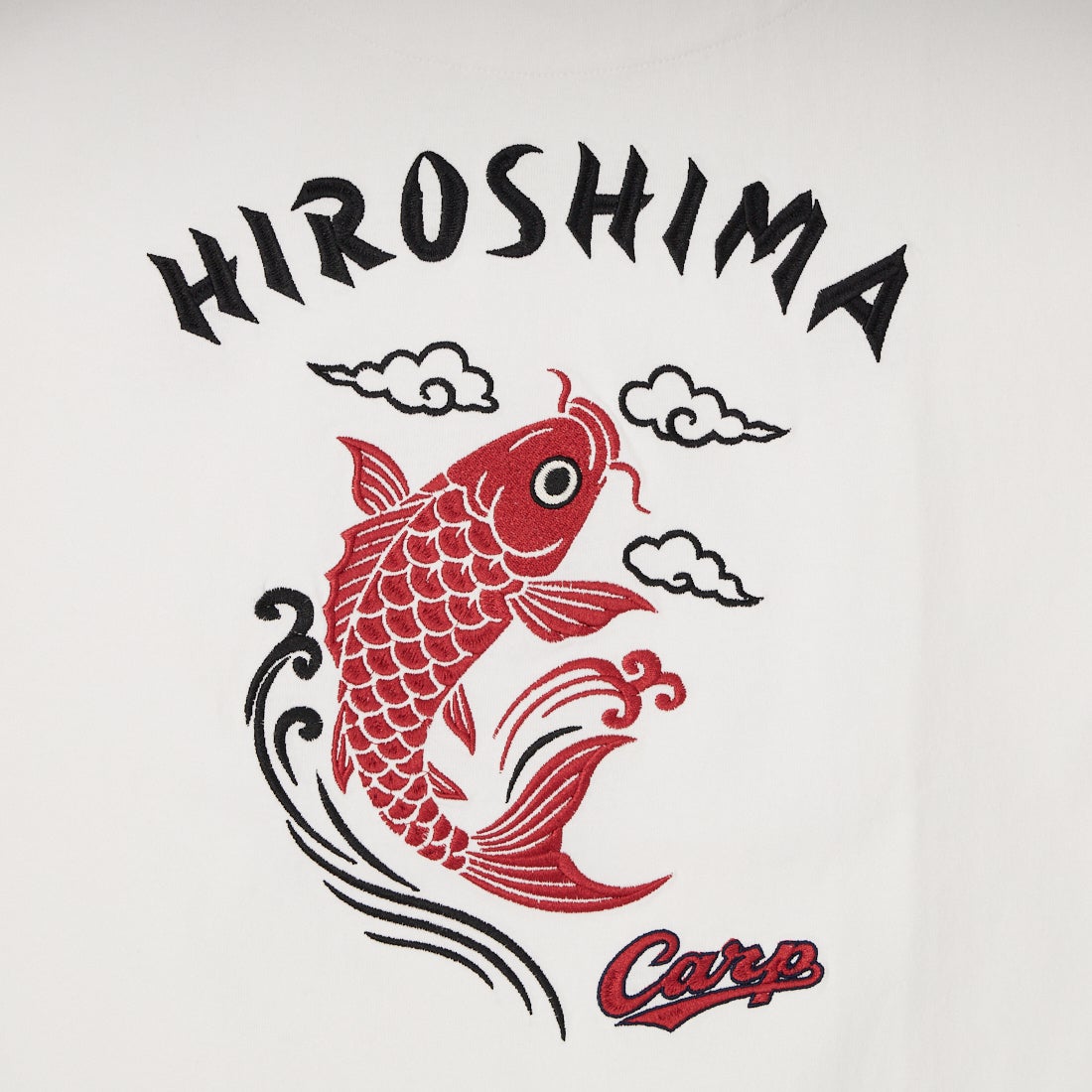 HIROSHIMA CARP × JEANSFACTORY [ヒロシマカープ × ジーンズファクトリー] 広島東洋カープ コラボ刺繍Tシャツ [6547001] 07 A WHT M