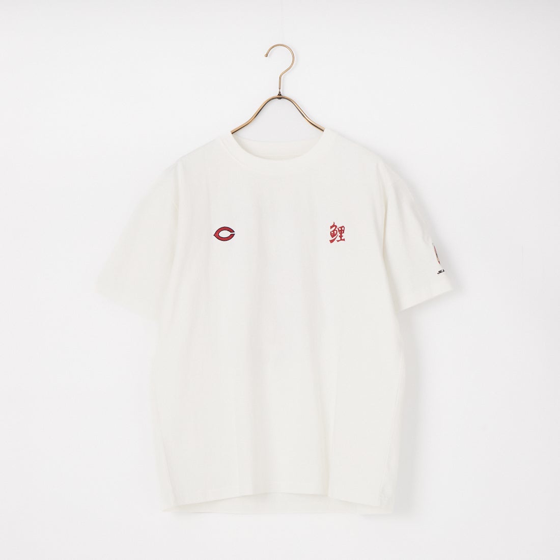 HIROSHIMA CARP × JEANSFACTORY [ヒロシマカープ × ジーンズファクトリー] 広島東洋カープ コラボ刺繍Tシャツ [6547001] 06 B WHT C