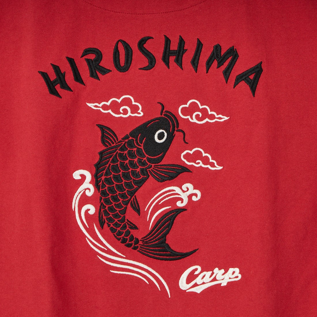 HIROSHIMA CARP × JEANSFACTORY [ヒロシマカープ × ジーンズファクトリー] 広島東洋カープ コラボ刺繍Tシャツ [6547001] 10 B RED C