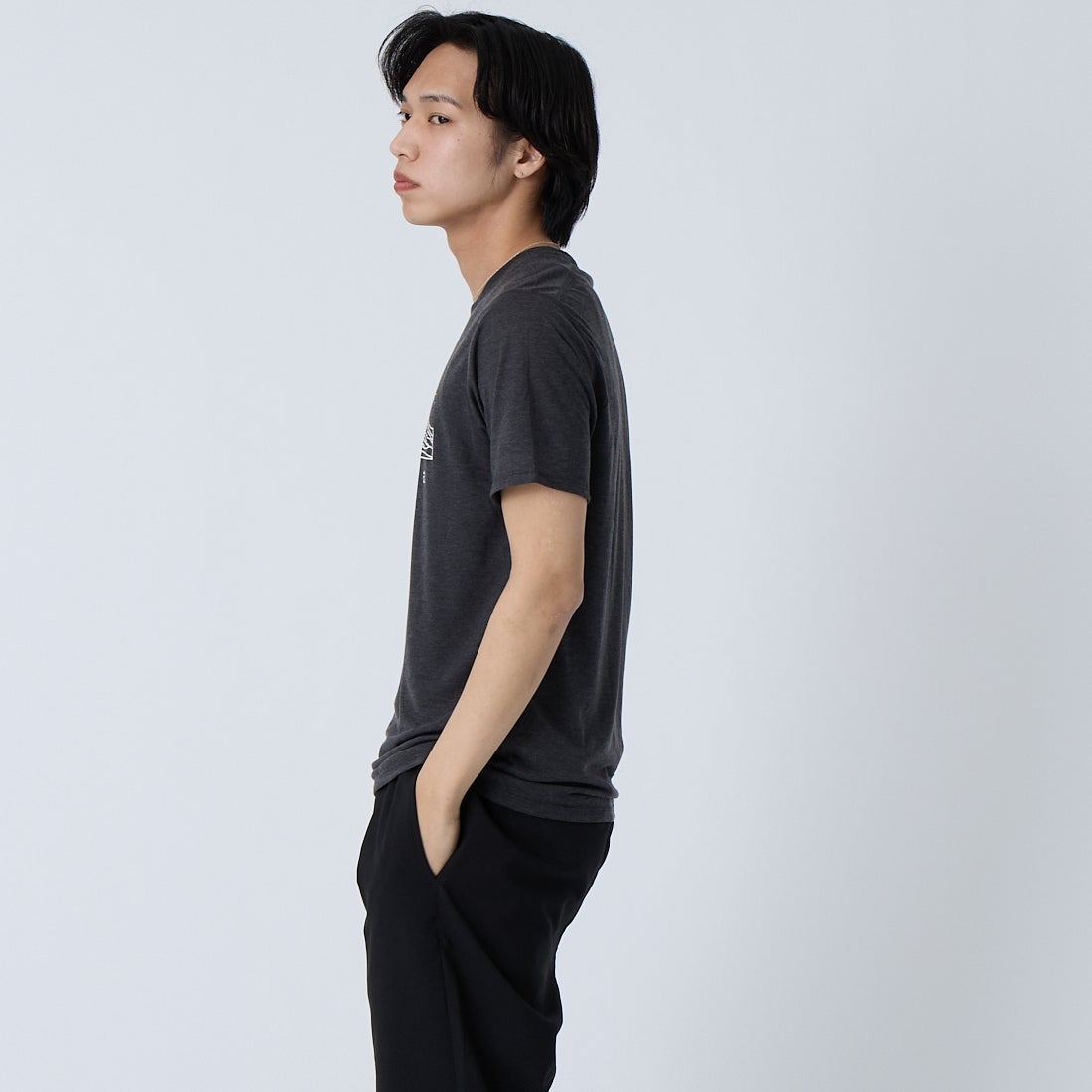 patagonia [パタゴニア] メンズ キャプリーン クールトレイルシャツ(ストラタピークス) [23721] INBK &&モデル身長：179cm 着用サイズ：S&&